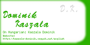 dominik kaszala business card